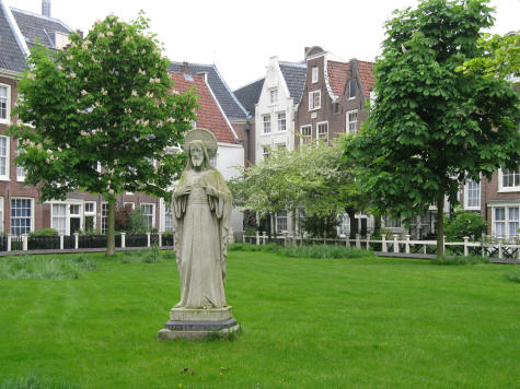 Begijnhof District of Amsterdam Holland